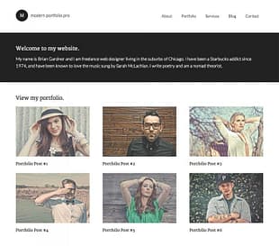 StudioPress Modern Portfolio Pro Genesis WordPress Theme