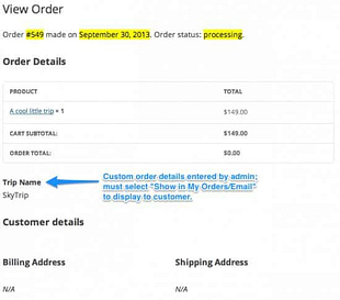 Admin Custom Order Fields for WooCommerce