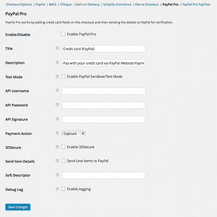 WooCommerce Paypal Pro