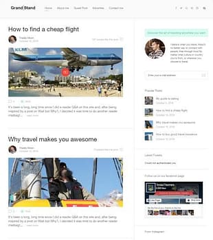 Tesla Themes Grandstand WordPress