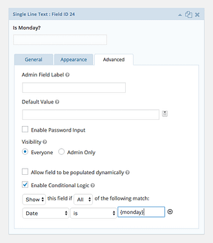 Gravity Perks Conditional Logic Dates Plugin