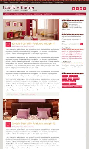StudioPress Luscious Theme