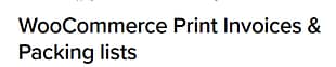 WooCommerce Print Invoices &
