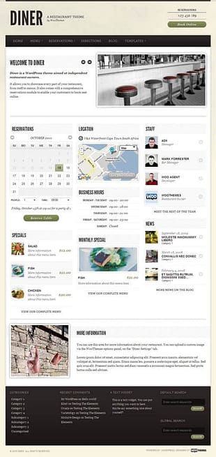 WooThemes Diner Premium Theme
