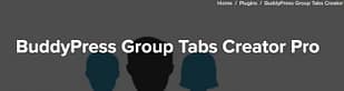 BuddyPress Group Tabs Creator Pro