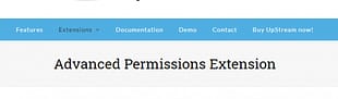 UpStream Advanced Permissions