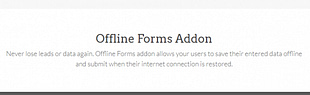 WPForms Offline Forms Addon