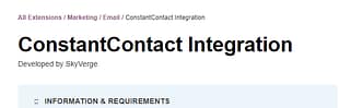 ConstantContact Integration for WooCommerce