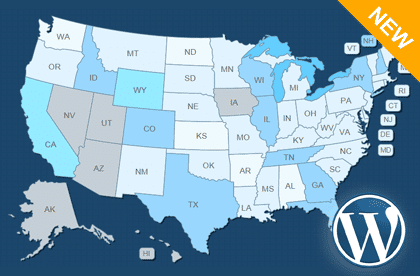 Interactive US Map - WordPress