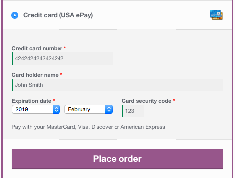 WooCommerce USA ePay Payment Gateway