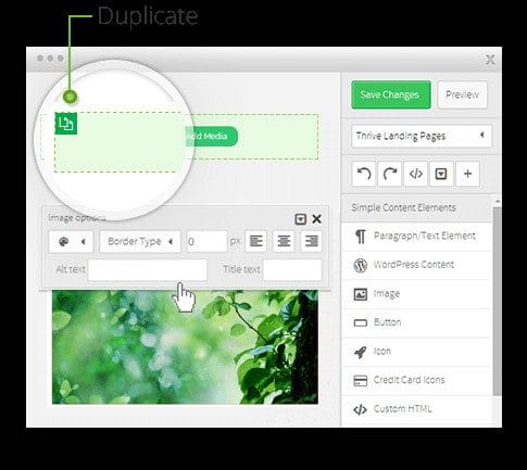 Thrive Visual Editor