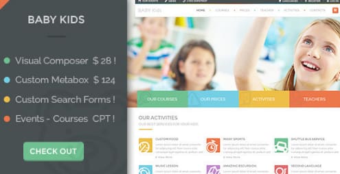 Baby Kids - School WordPress