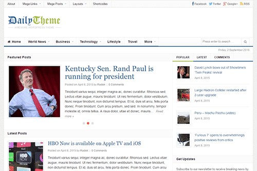 Theme Junkie Daily WordPress Theme