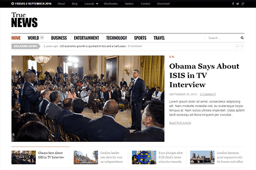 Theme Junkie TrueNews WordPress Theme