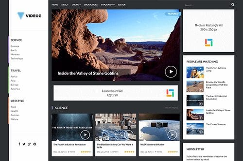 Theme Junkie VideoZ WordPress Theme