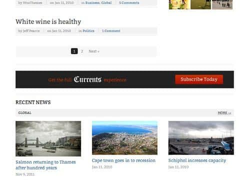 WooThemes Currents Premium Theme