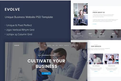 Evolve - Unique Business Website
