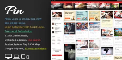 Pin = Pinterest Style /