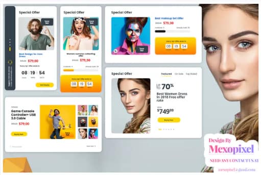 eCommerce Website Widget UI