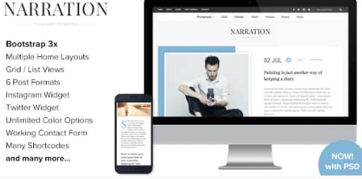 Narration - A Responsive WordPress
