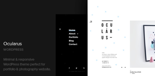 Ocularus - Minimal Photography WordPress