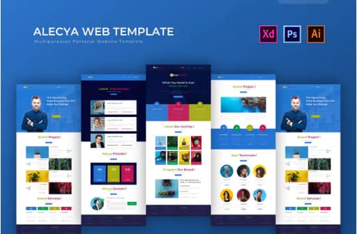 Alecya - PSD Web Template