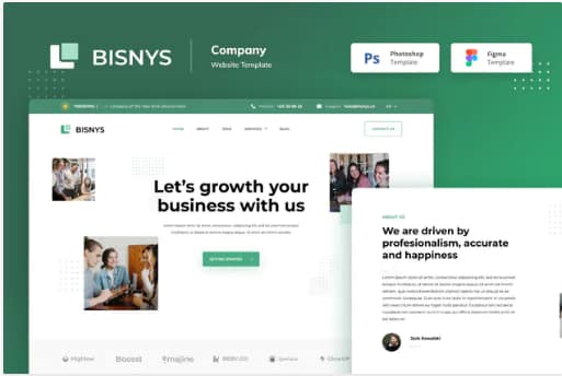 Bisnys Elegant Website Design Template