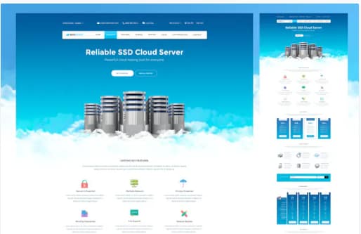 Cloud Hosting PSD Template
