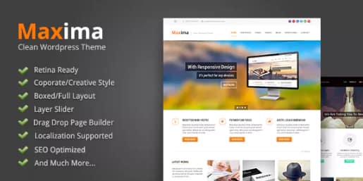 Maxima - Retina Ready WordPress