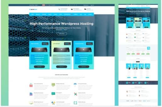Hosting PSD Template