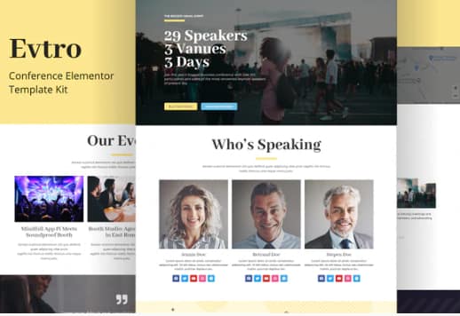 Evtro - Conference Template Kit