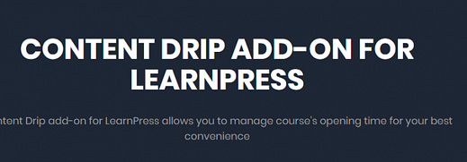 LearnPress - Content Drip Add-on