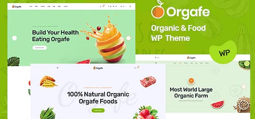 Orgafe - Organic Food WordPress