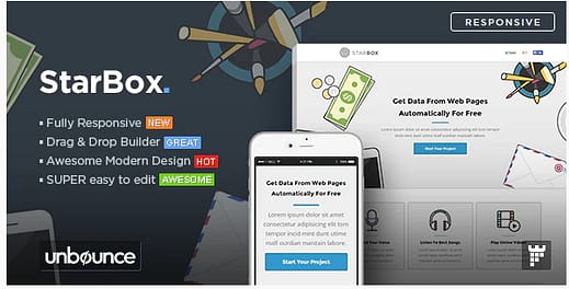 StarBox - Startup Unbounce Landing