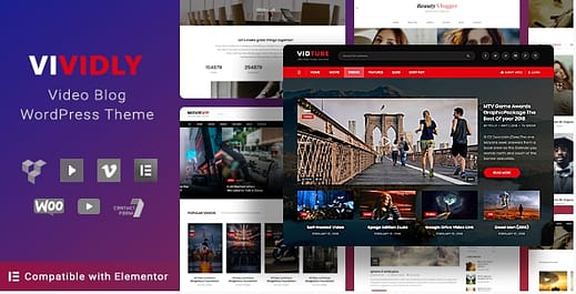 Vividly - Video Blog WordPress Theme