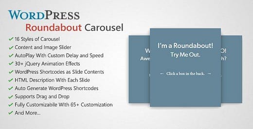 Roundabout - WordPress Carousel Slider