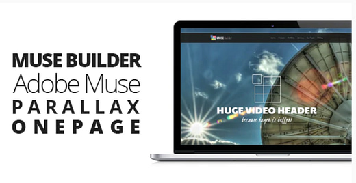 Muse Builder - Parallax OnePage