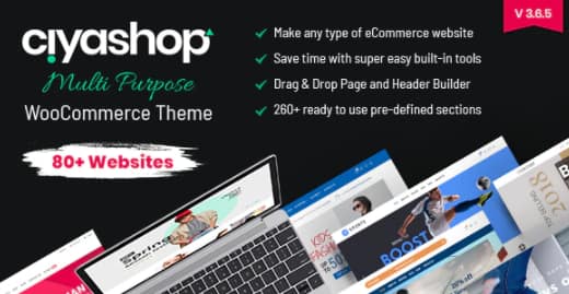 CiyaShop - Responsive Multi-Purpose WooCommerce WordPress Theme