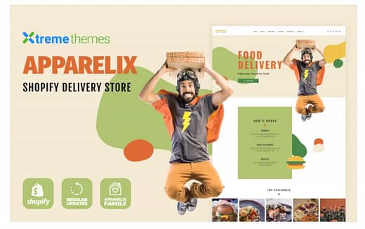 Apparelix Food Delivery Shopify Theme