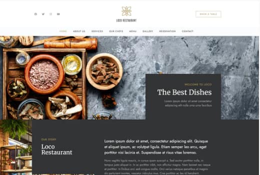 Loco Restaurant - Template Kit