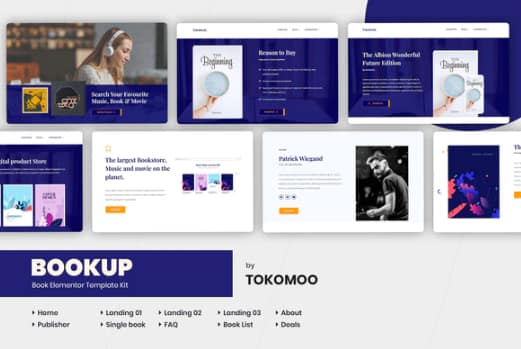 Bookup | Book Elementor Template