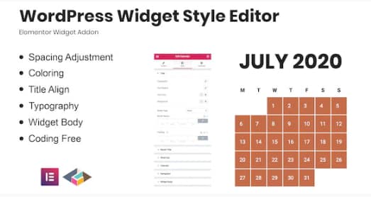 WordPress Widget Style Editor Elementor Addon