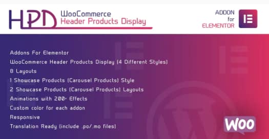 WooCommerce Header Products Display