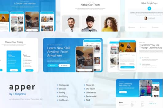Apper - App SaaS Elementor
