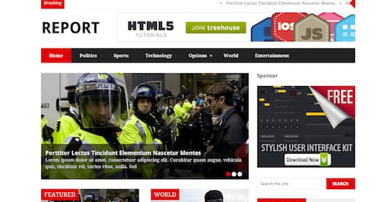 MyThemeShop Report WordPress Theme