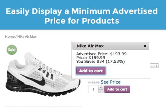 Woocommerce Minimum Advertised Price