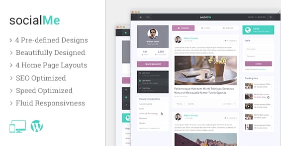 MyThemeShop socialMe WordPress Theme