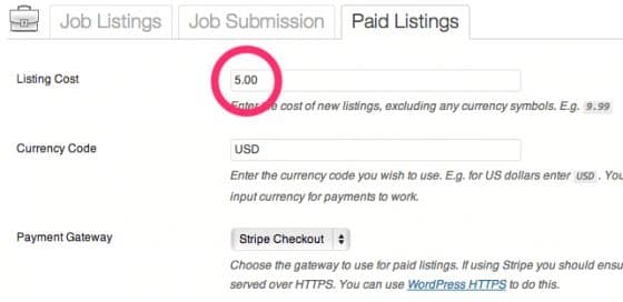 WP Job Manager Simple Paid Listings Addon