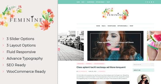 MyThemeShop Feminine WordPress Theme