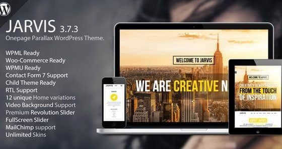 Jarvis Onepage Parallax WordPress Theme